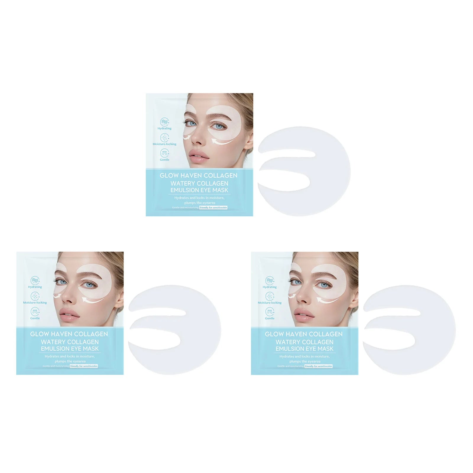 Hoygi Collagen Under Eye Patches – Anti-Wrinkle & Dark Circles Under Eye Mask Oasis Select 3Pcs