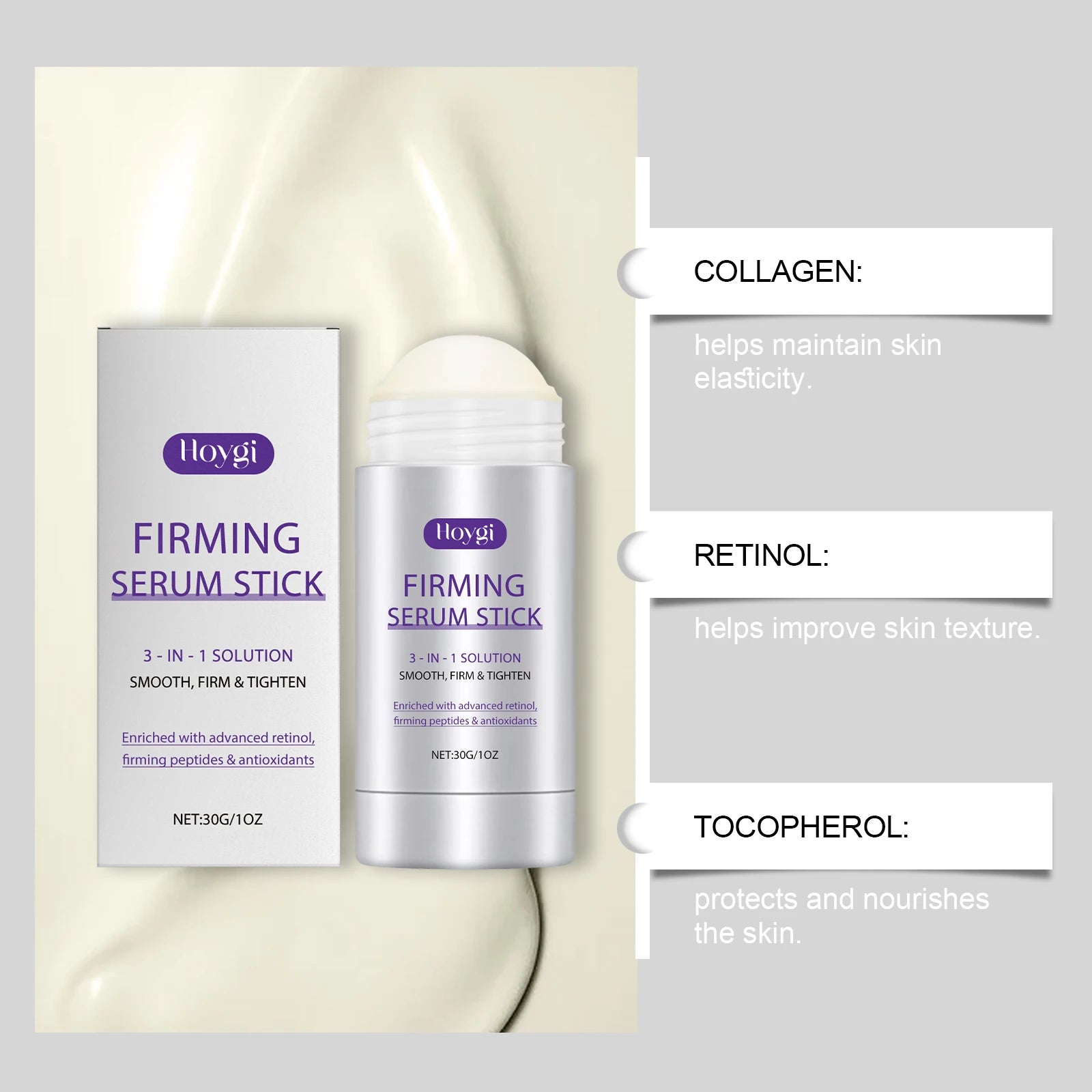 Hoygi Firming Serum Stick – Anti-Wrinkle Lifting & Moisturizing Face Firming Serum Oasis Select