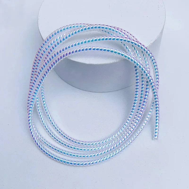 2/1Pcs 1.6M Laser Cable Protectors Spiral Data Cable Organizer Wrap Universal Phone Charger Cord Saver Sleeve Oasis Select