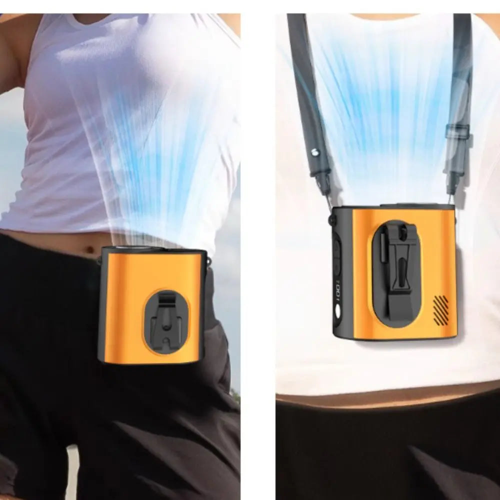 Brushless Motor Waist Cooling Fan Hands-Free Fast Speed Portable Waist Fan Portable Clip Bladeless Design Waist Hanging Fan Oasis Select