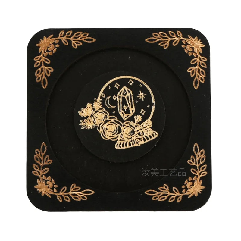 Wooden Beaded Tray Decoration Creative American Decorative Jewelry Display Stand Round Hand Tray Wooden Crafts Home Decor Oasis Select A