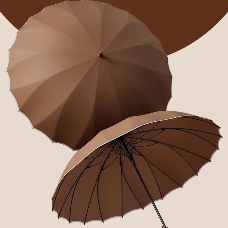 1pcs Long Handled Umbrellas for Two or Three People Extra Large Reinforced Thick Sturdy Wind Resistant and Maillard Resistant Oasis Select