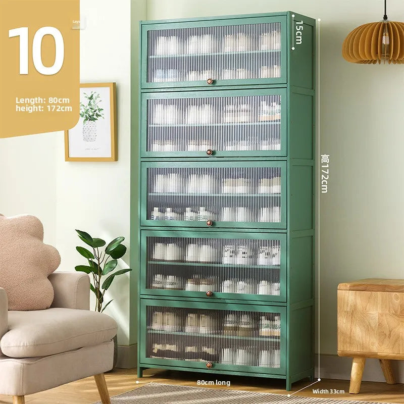 Shoe rack Multi-layer storage shelf Household simple door entry balcony Indoor large-capacity dust-proof shoe cabinet Oasis Select Eleven floors 80