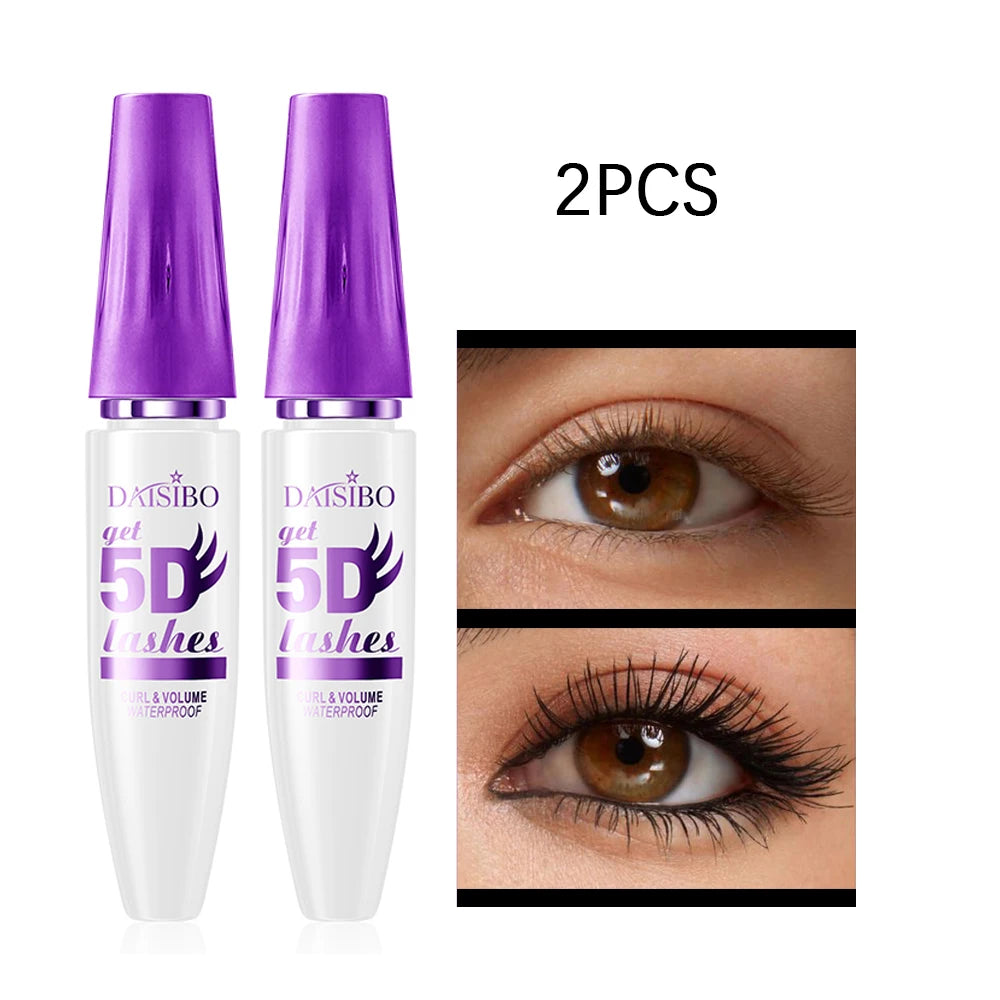 Waterproof Volumizing Mascara – Smudge-Proof, Curling Waterproof Mascara Oasis Select 2PCS