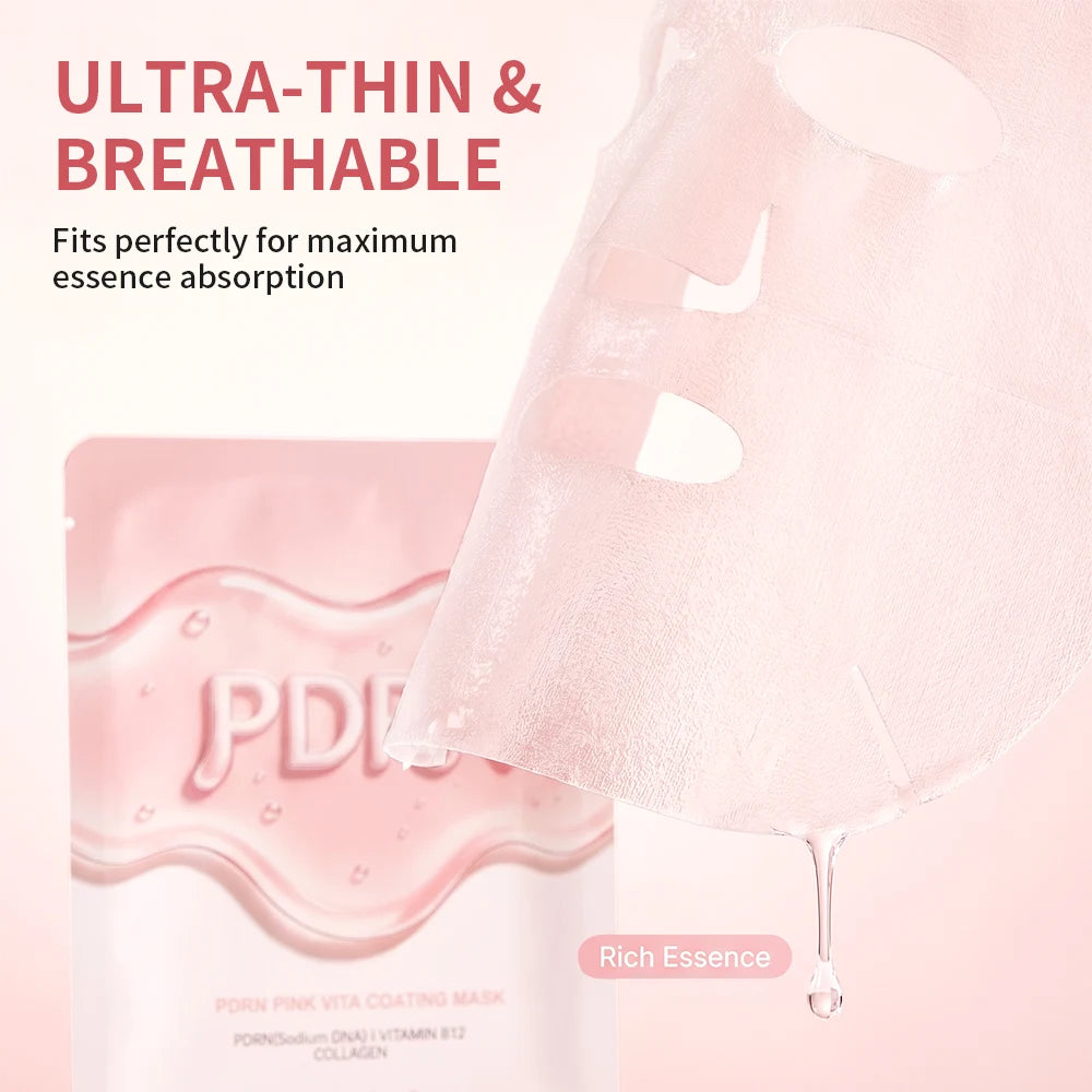 PDRN Vitamin B12 Coating Mask Barrier Repair High Purity Salmon DNA PDRN Improve Elasticity Evens Tone Deep Moisturizing Mask Oasis Select