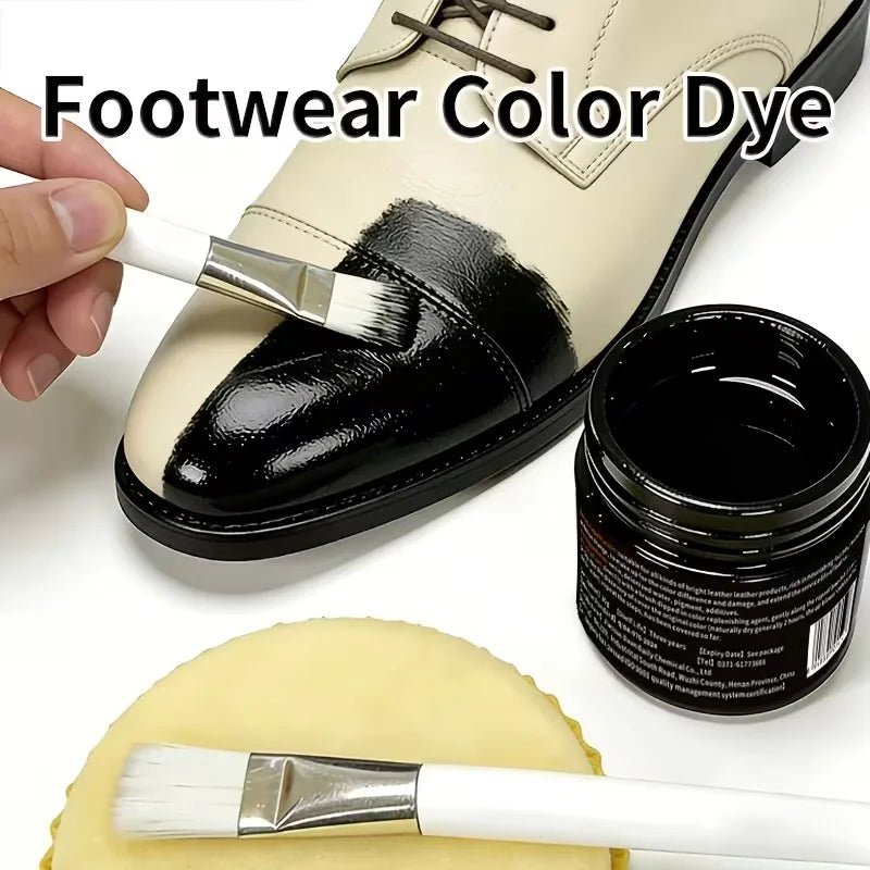 Leather Recoloring Balm – Brown Dye for Shoes, Bags & Furniture