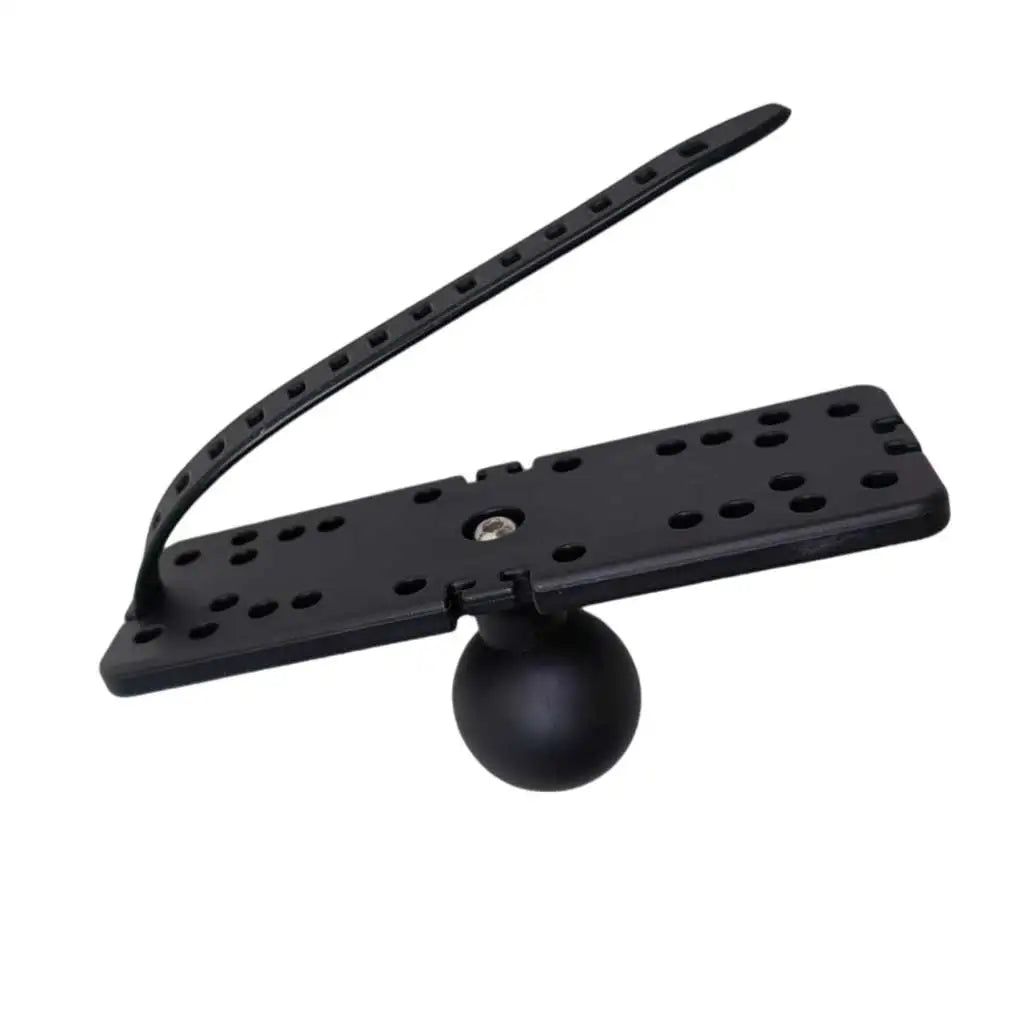Kayak Fish Finder GPS Mount - Ball & Plate Kayak Accessory Track Mount Panel Electronics Fishing Finder Stable Platform Oasis Select black