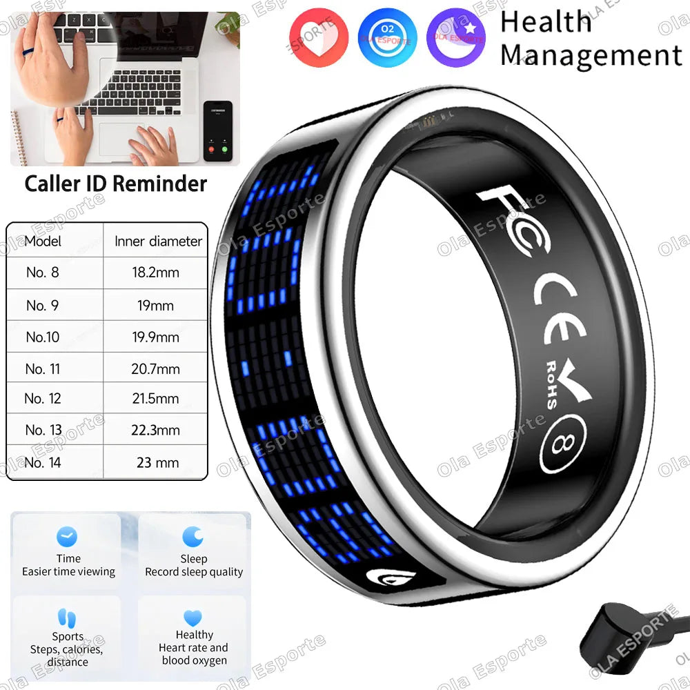 Ola Esporte Smart Ring 2026 | Heart Rate, Sleep & SpO₂ Tracker