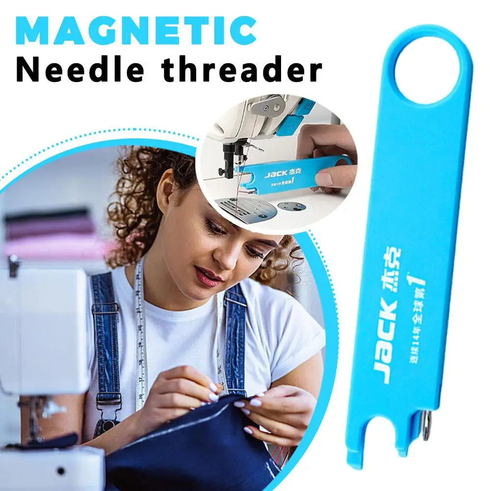 Needle Threader with Magnifier, Ruler & Magnetic Back | Sewing