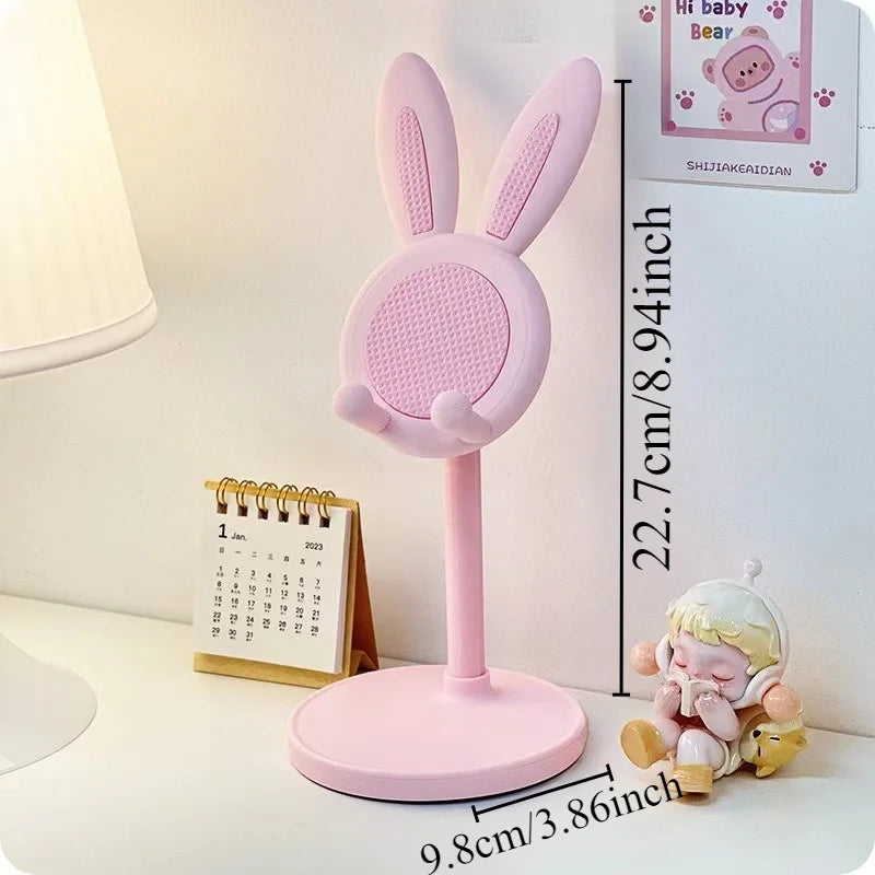 The cute Rabbit mobile phone stand desktop can lift and adjust the desktop phone accessories phone stand phone grip Oasis Select