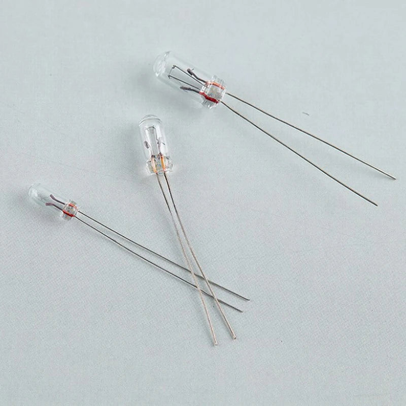 Hot Sale 25PCS 5mm 4mm 3mm Clear 12V Mini Bulb Of Wheat Rice Bulbs Switch Button Bulbs Indicator Bulb Tungsten Lamp Oasis Select