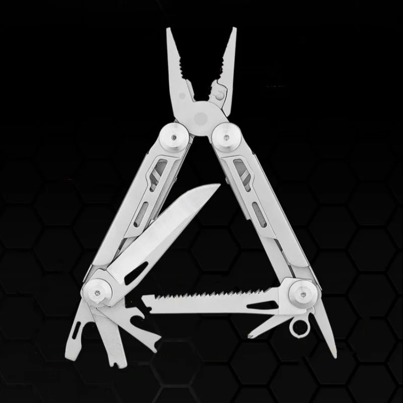 JUSTINLAU 1PC 13 in 1 Multifunctional Folding Combination Tool Clamp EDC Outdoor Equipment Tool Available Manual Tools Oasis Select