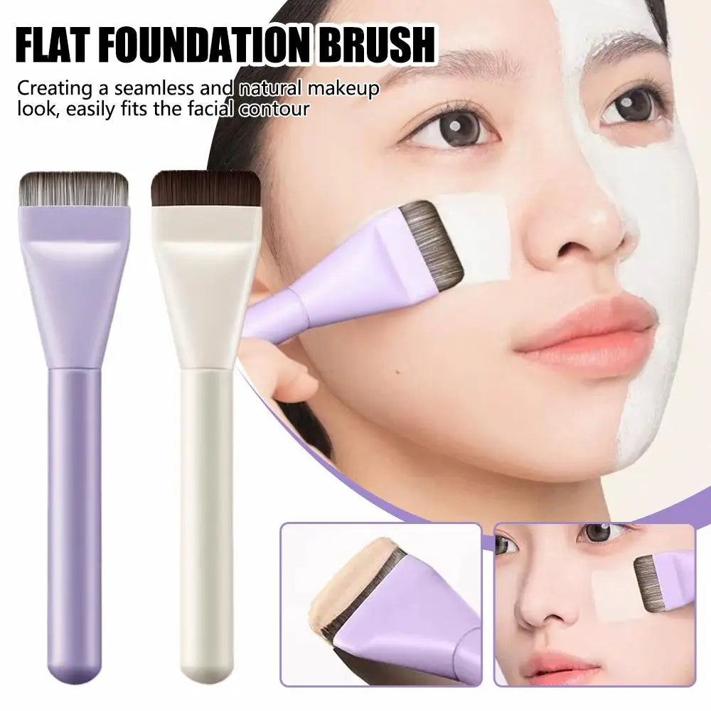 Flat-head Foundation Brush Professional Ultra-thin Brush Head Traceless Makeup Brush Brush Cosmetic Tools Oasis Select