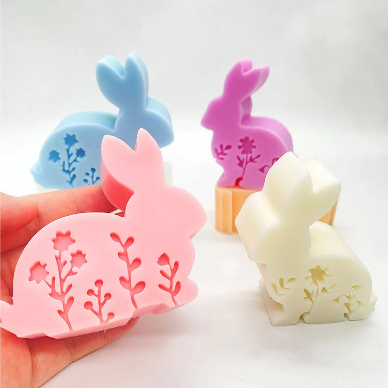 Easter Candle Mold Approximate Dimensions Silicone Rabbit Mold Diy Silicone Mold Creative For Easter Decor Diy Crafts Holiday Oasis Select