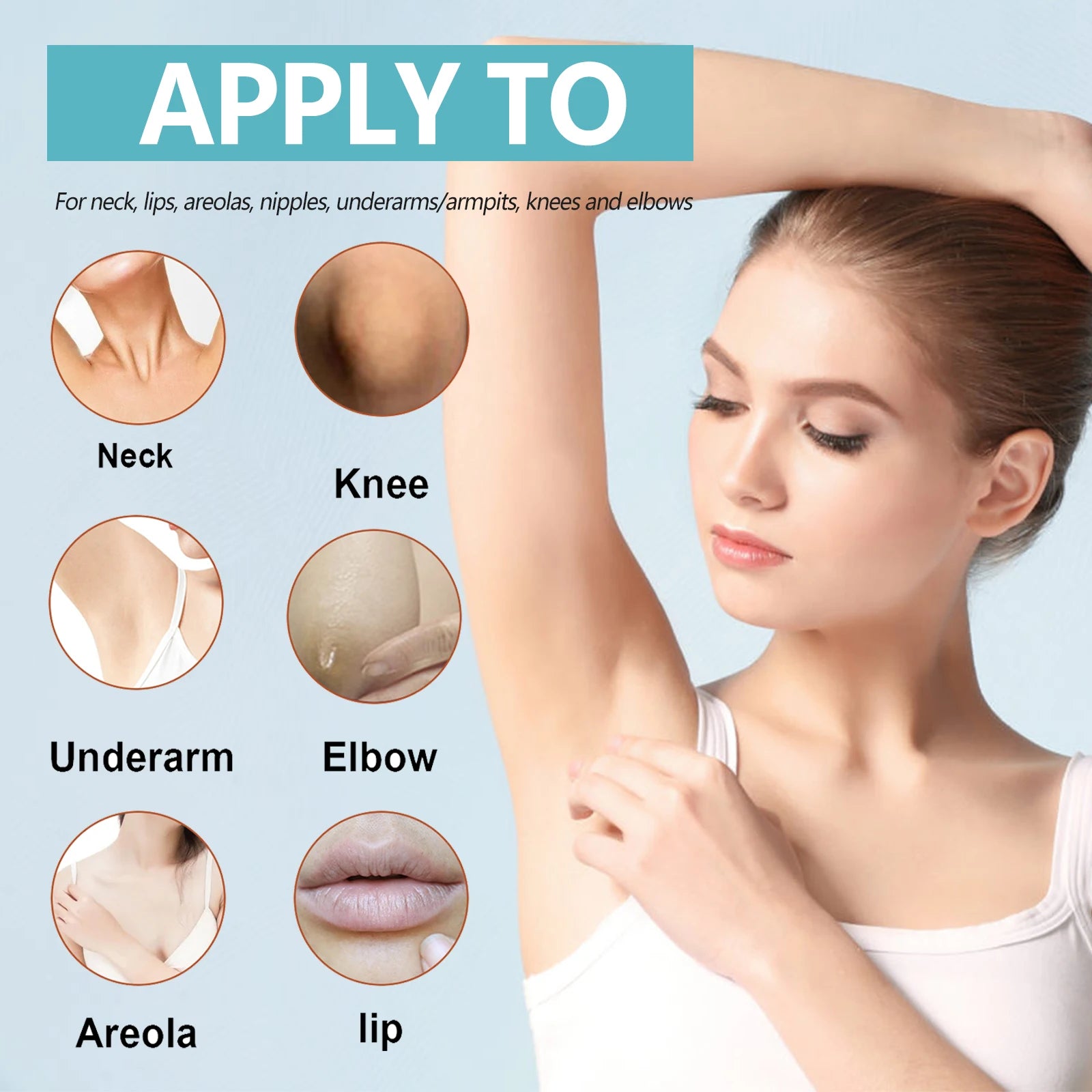 EELHOE Skin Brightening Whitening Cream – Neck, Elbow & Body Body Brightening Cream Oasis Select
