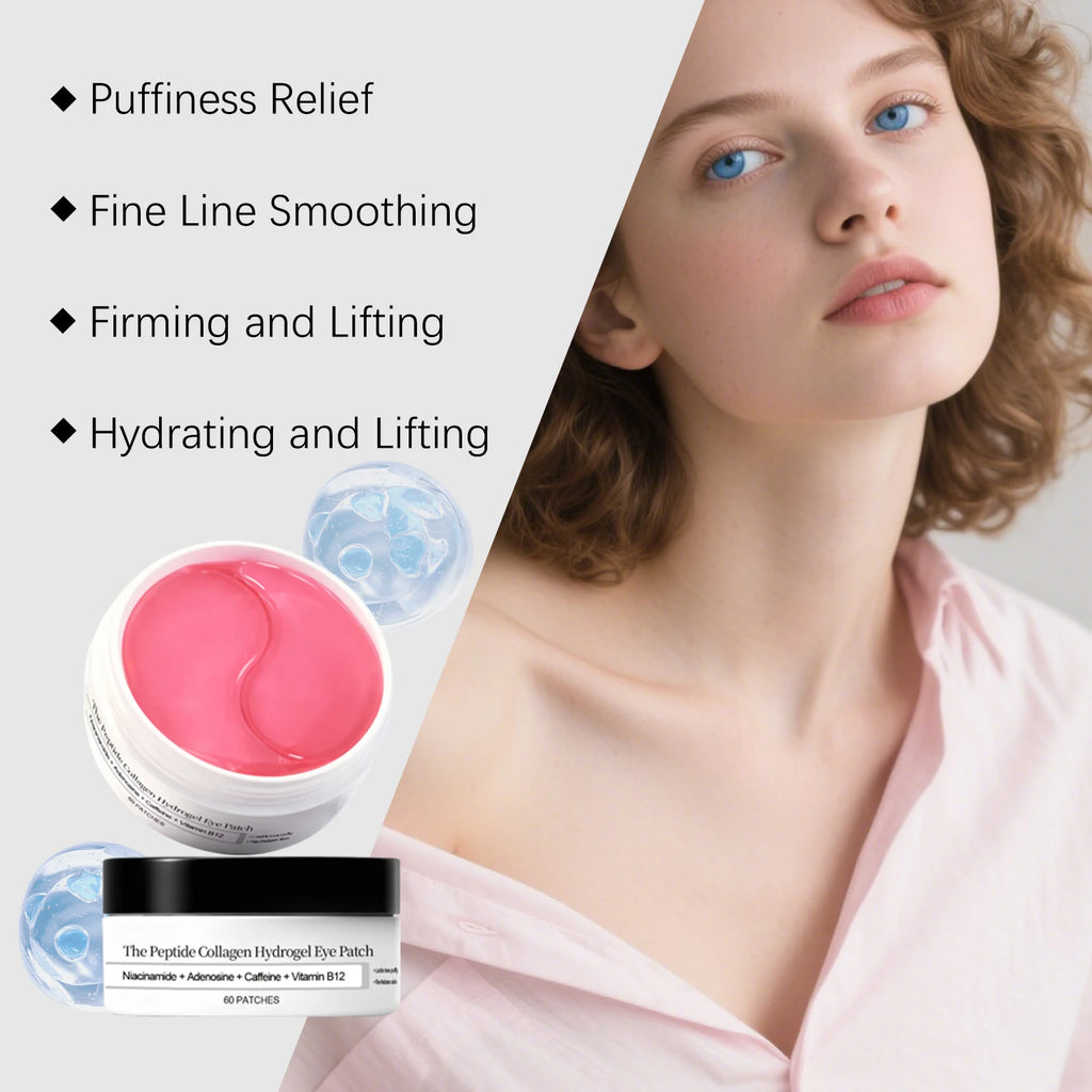 Peptide Collagen Hydrogel Eye Patch Reduce Wrinkles Dark Circles With Copper Peptide Niacinamide Firming Hydrating Gel Eye Pads Oasis Select