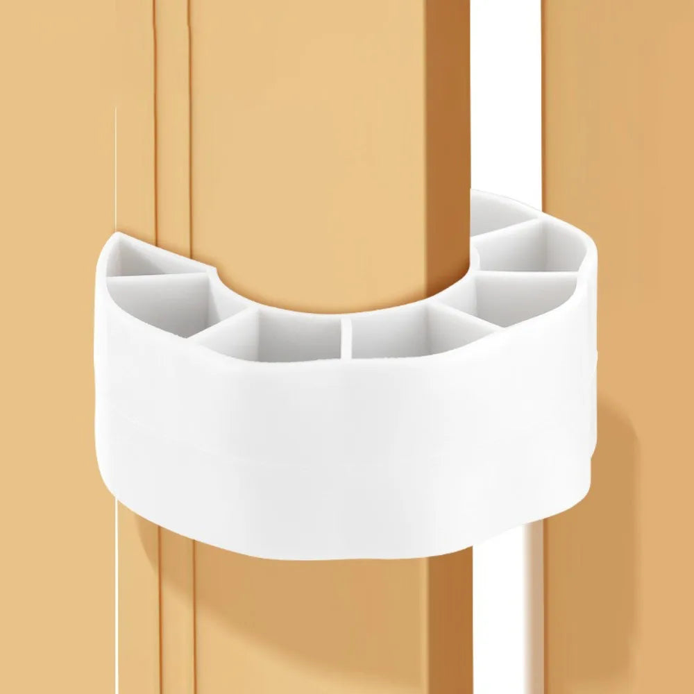 Holder Soft PVC Door Stopper Silent Design Noise Reduction Wall Protector Anti Pinch Universal Fit Safety Wedge Kid Safety Oasis Select White