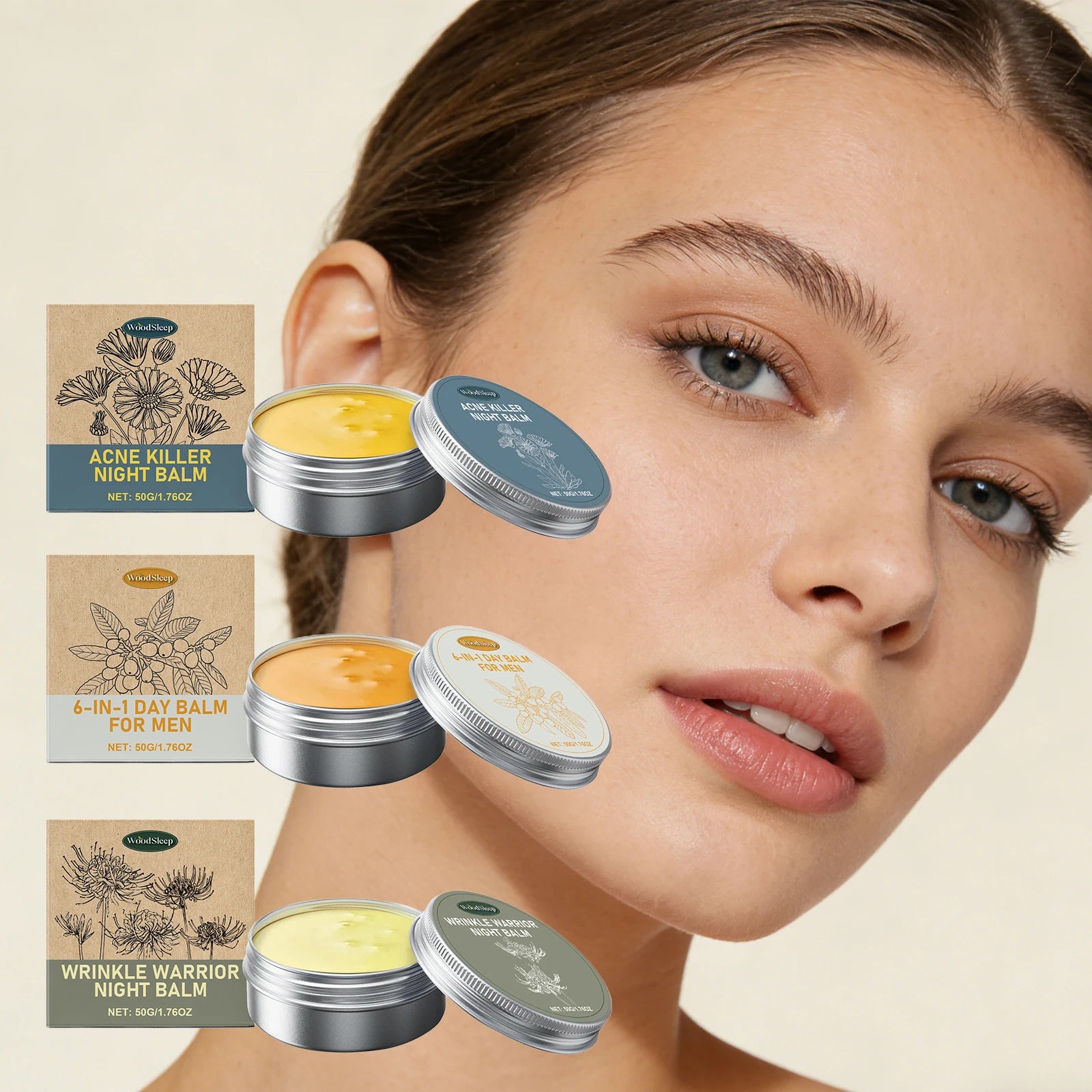 WOODSLEEP Acne Night Balm – Wrinkle, Dark Circle & Firming Cream Acne Night Balm Oasis Select