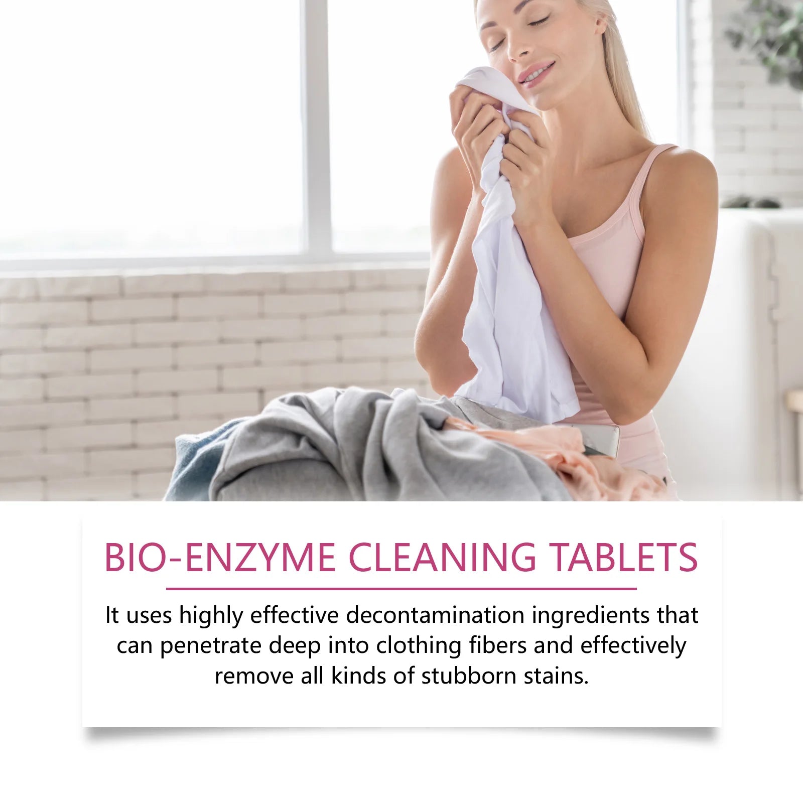Bio Enzyme Cleaning Tablets Strong Decontamination Remove Stubborn Dirt Prevent Clothing Fading Whitener Clothing Stains Remover Oasis Select