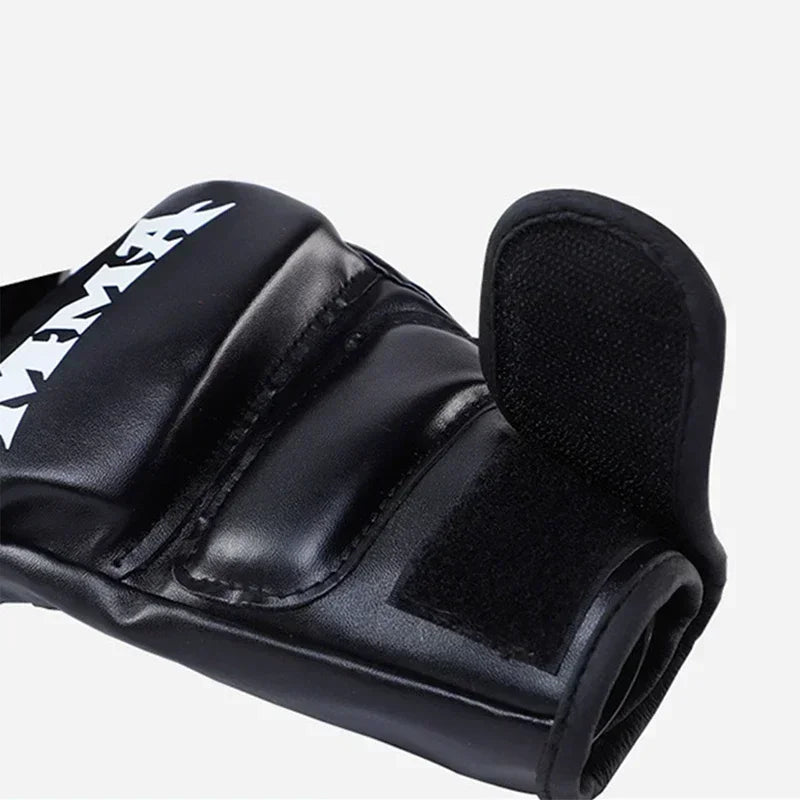 Professional Boxing Training Gloves Half Finger Leather Cushion for Adult Sanda Boxing UFC Training Sandbag Knuckles Oasis Select
