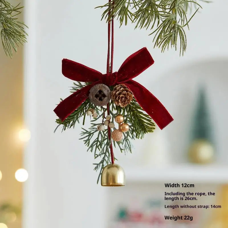 Christmas Bell Garland Ornaments | Festive Tree Pendants
