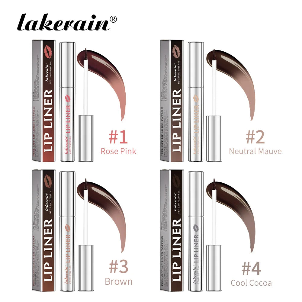Lakerain Peel Off Lip Liner Waterproof Smudge-proof Lip Liner Long Lasting Color Non-fading Hydrate Nourish Lip Contour Makeup Oasis Select SET
