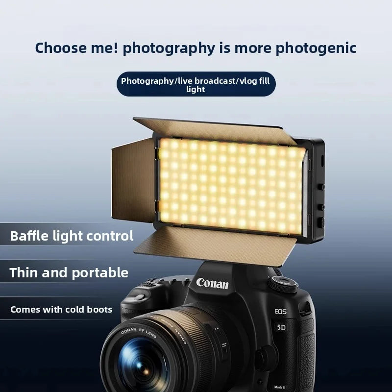 SHINEKNOT Portable LED Fill Light for Photography & Streaming