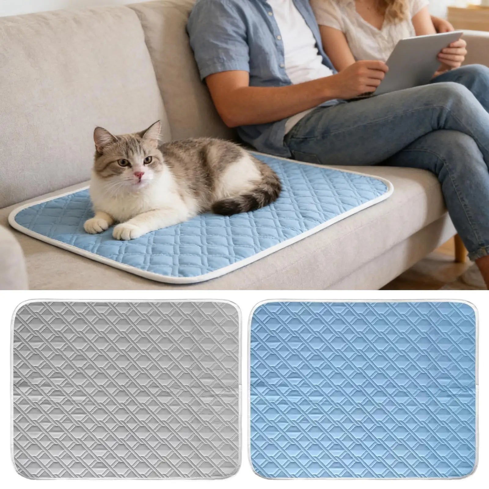 Pet Cooling Pad Summer Cooling Bed Extra Large For Small Big Dogs Pet Accessories Cat Durable Blanket Sofa Cat Ice Pad Blanket Oasis Select