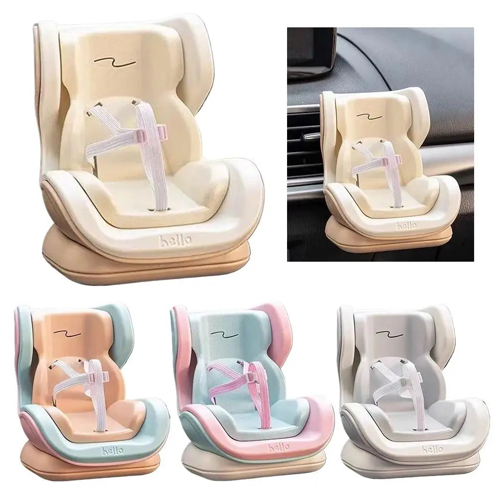 Kawaii Mini Car Seat for OB11 & Plush Dolls – Cute Car Decor Doll Car Seat Decor Oasis Select