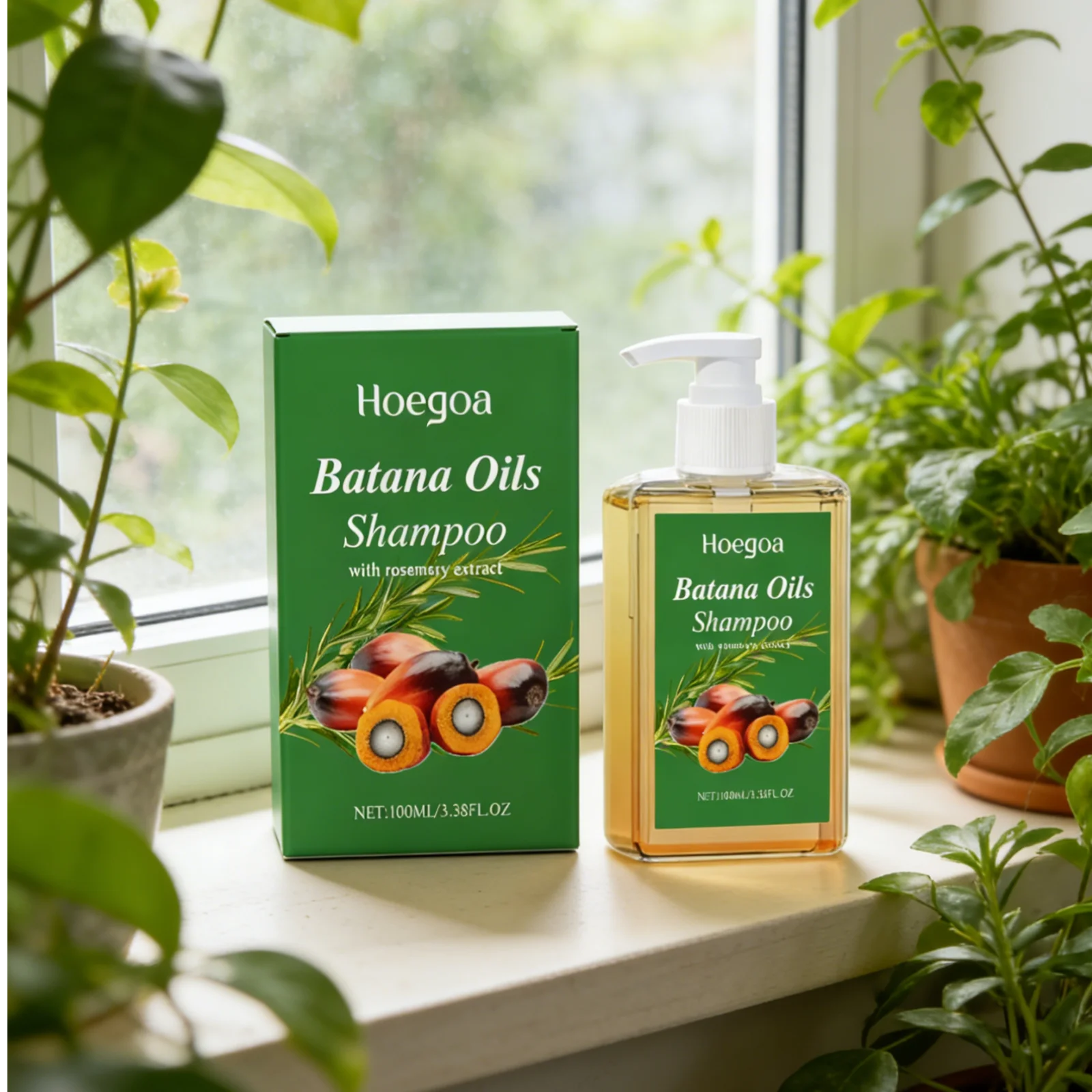 Hoegoa Batana Oil Rosemary Shampoo Set – Repair & Volumize Hair Care Set Oasis Select