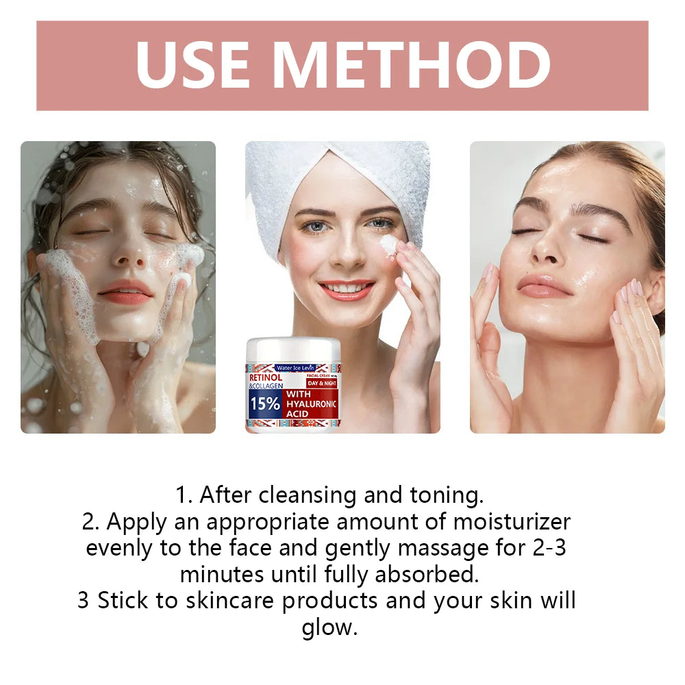 Retinol & Collagen Firming Face Cream – Lifting & Brightening 50g Anti-Aging Face Cream Oasis Select