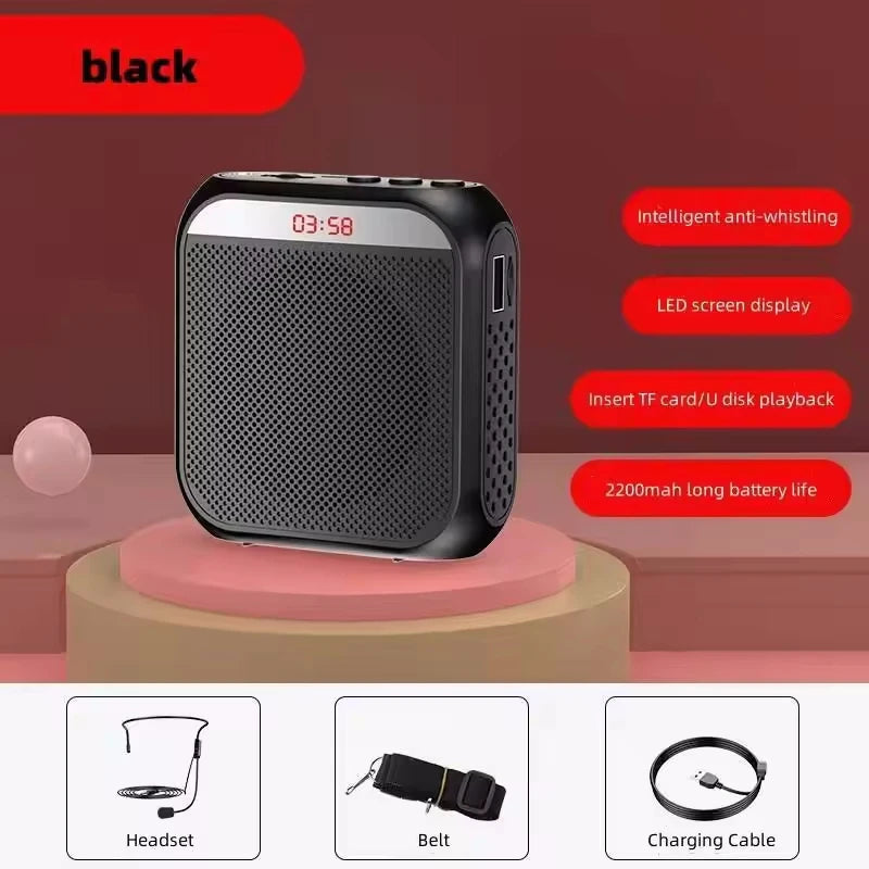 AyeBeau Wearable Voice Amplifier with Mic – 5W, 2200mAh