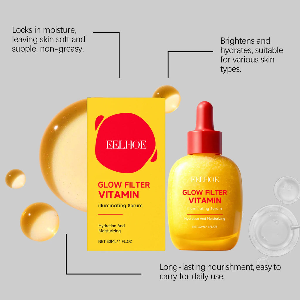 Vitamin C Face Serum Cherry Illuminating 30ml Hydrating Smoothing Brightening Anti Wrinkle For Dry Sensitive Skin Elasticity Oasis Select
