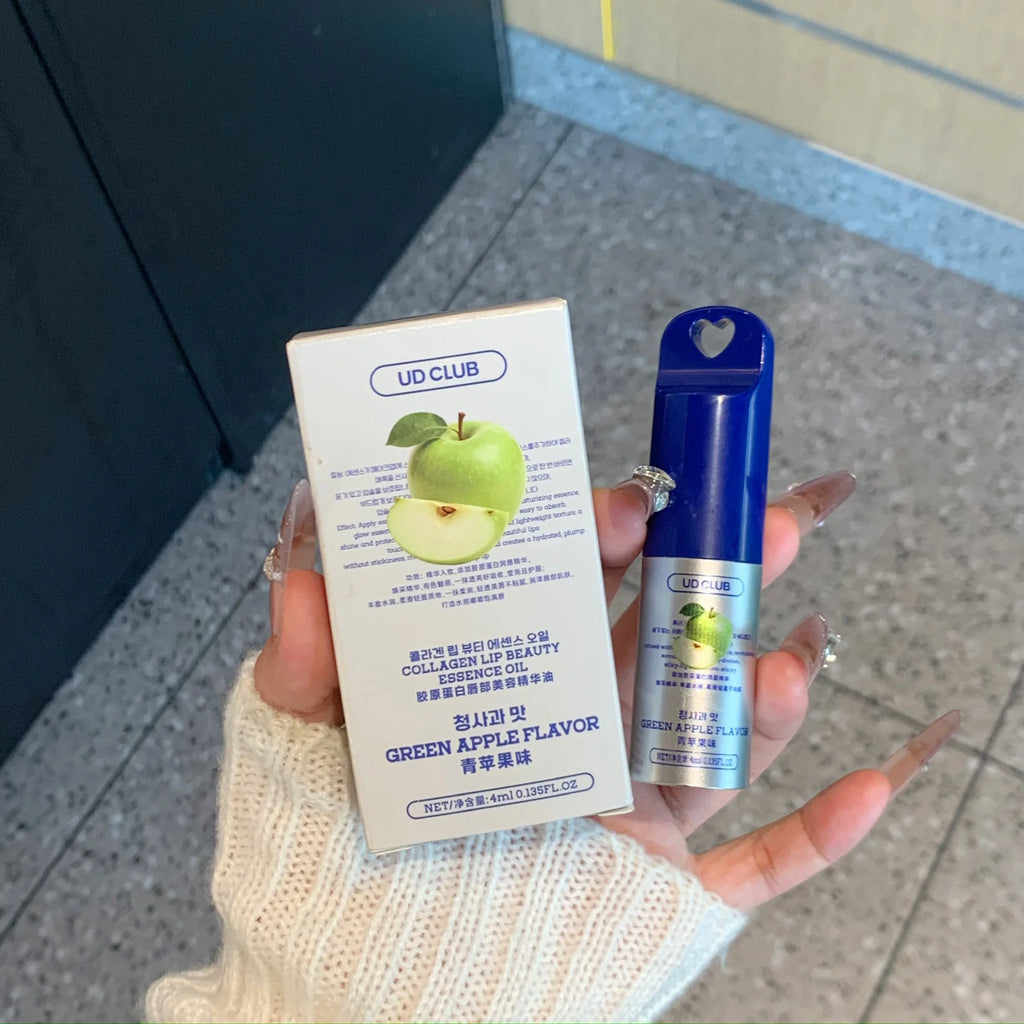 UD CLUB Collagen Lip Essence Oil – Moisturizing Lip Balm 4ml Lip Essence Oil Oasis Select GREEN APPLE FLAVOR
