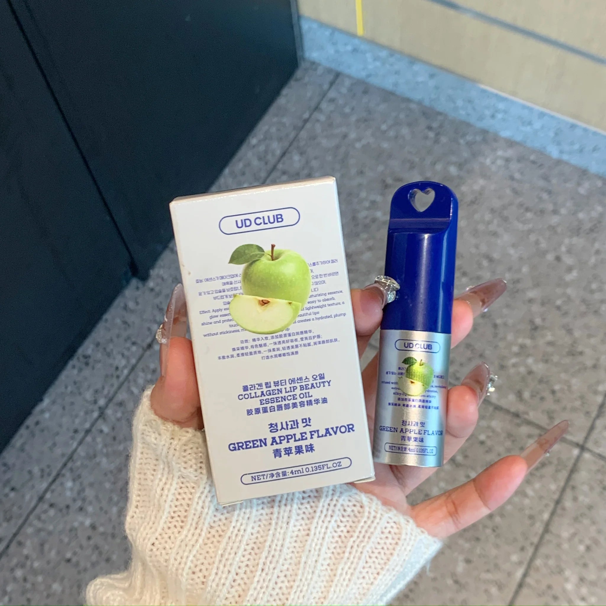 UD CLUB Collagen Lip Essence Oil – Moisturizing Lip Balm 4ml Lip Essence Oil Oasis Select GREEN APPLE FLAVOR