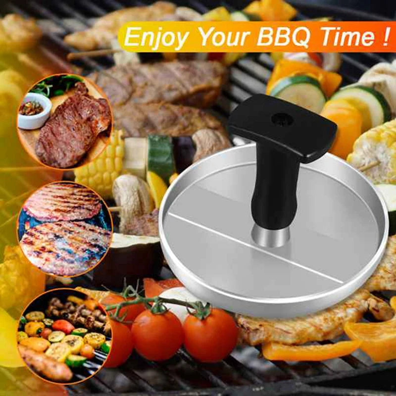 WISH Burger Press 100 Patty Papers Set Grill Press Non-Stick Hamburger Mold With Wax Patty Paper Sheets Meat Beef Cheese Oasis Select