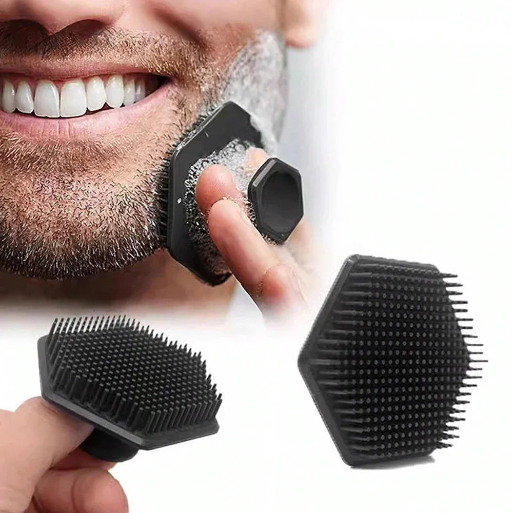 5pc Soft Silicone Exfoliating Brush Cleanser Manual Body Cleansing Body Care Scrubber Shower Gentle Massage Bath Brush For Men Oasis Select