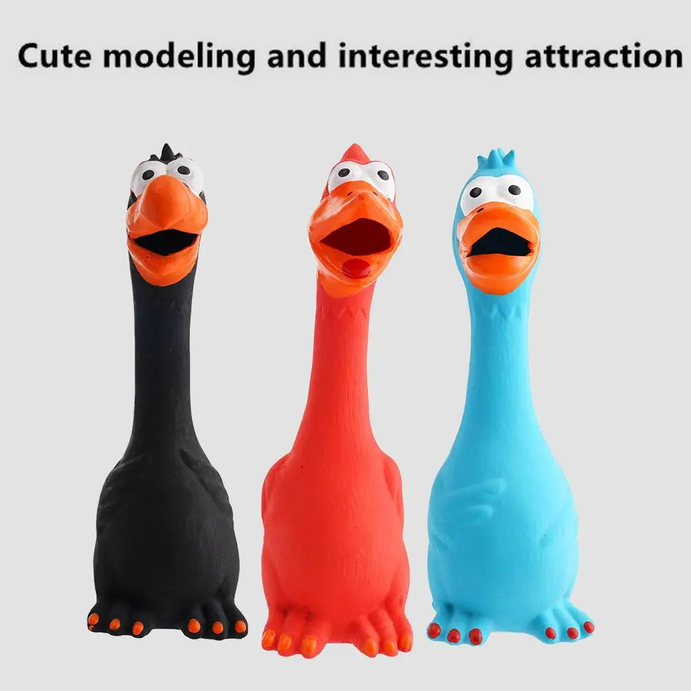 1/3Pcs New Squeak Dog Toy Chew Bone Squeaky Ball Chicken Sound Dog Toys Tooth Grinding Training Pet Toy Supplies Dog Accessories Oasis Select