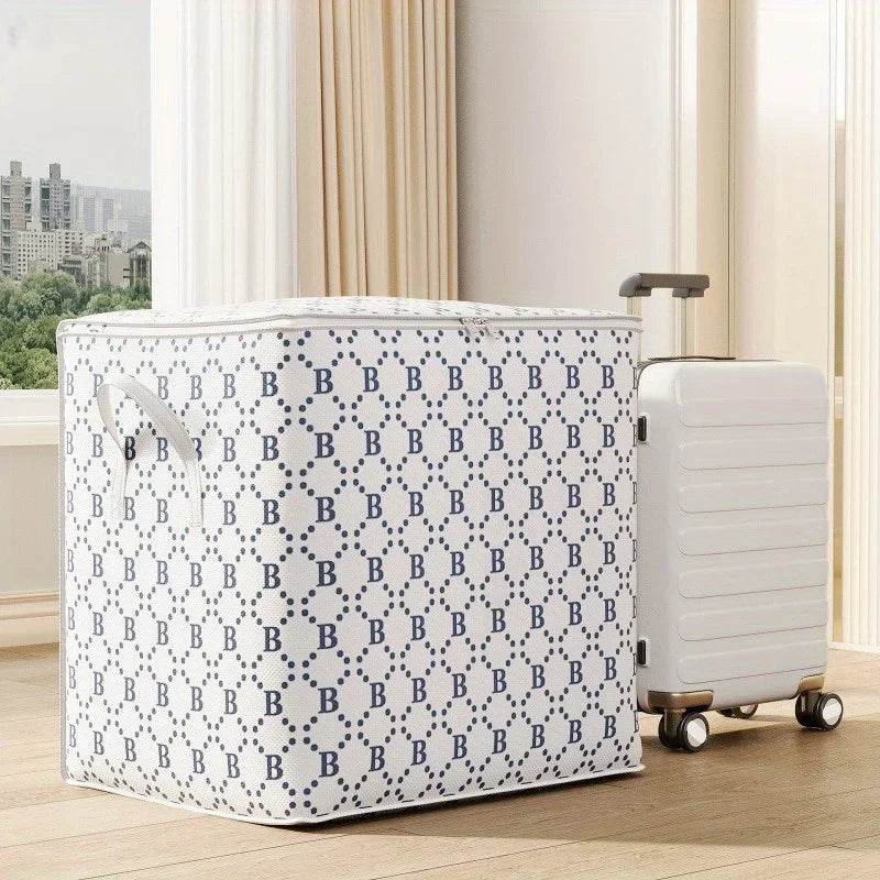 1pc Ultra Large Capacity Dustproof Clothes & Quilt Storage Bag, Home Moving Packing Travel Organizer, Multipurpose Storage Bag Oasis Select