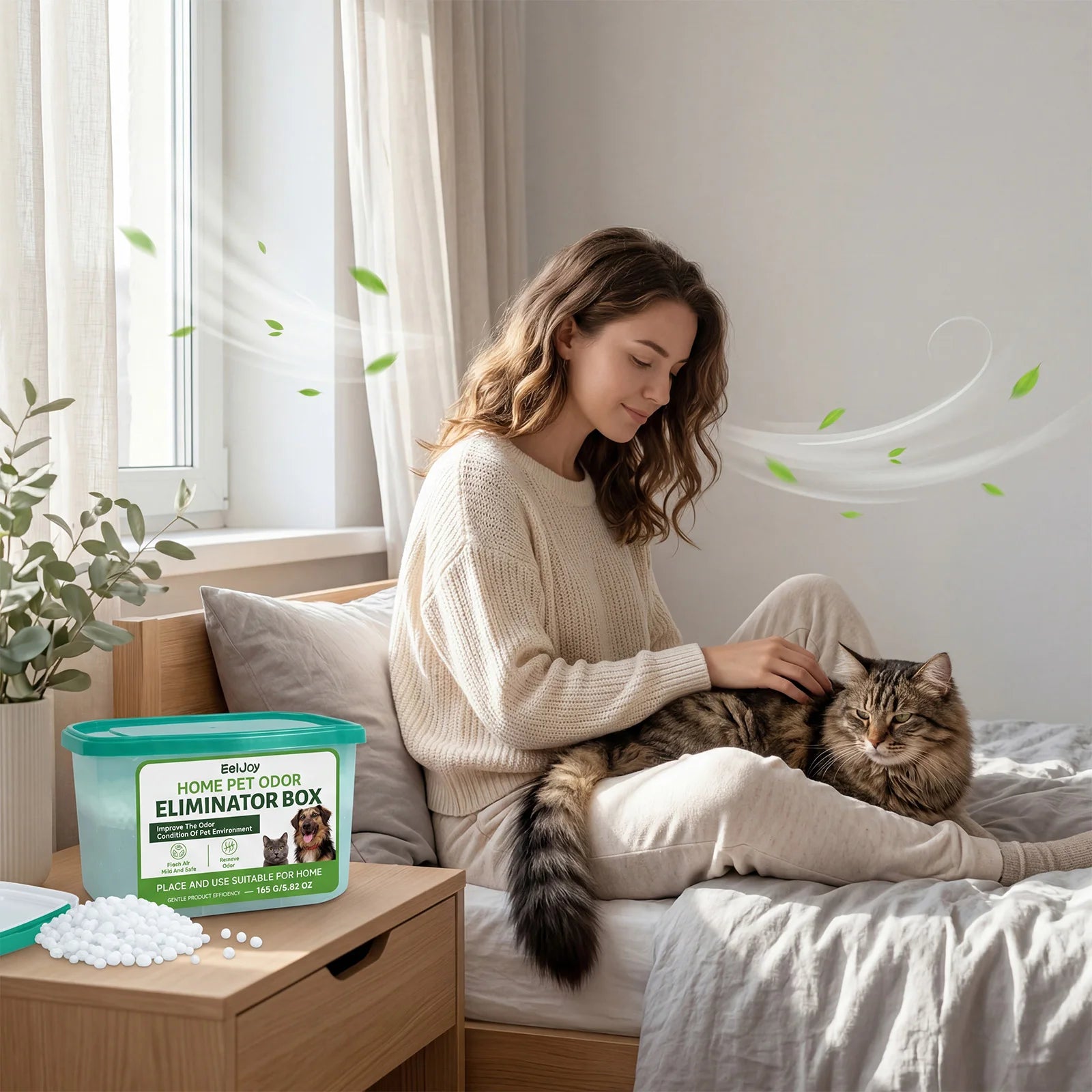 165g Pet Odor Eliminator Box Home Long Lasting Fresh Air For Cat Litter Box Dog Toilet Safe For Pets And Family Oasis Select
