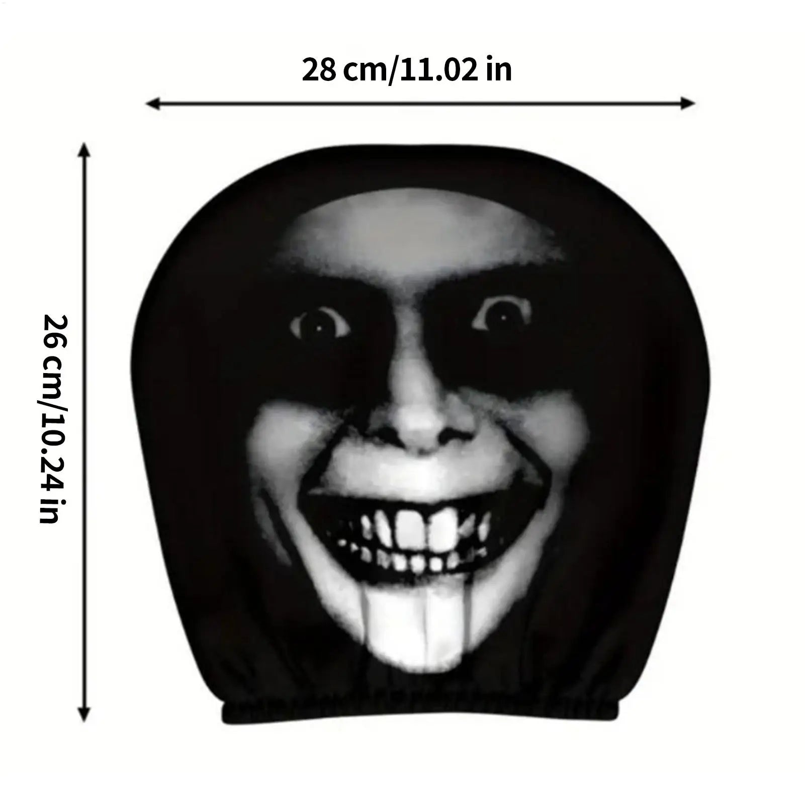 Car Head Rest Covers Set Halloween Car Seat Head Rest Protector Funny Vehicle Accessories for School Bus Pickups Sedan Truck Van Oasis Select