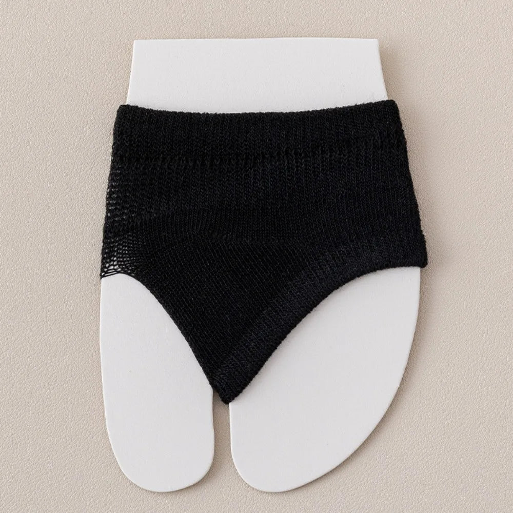 New Casual High Heels Forefoot Pad Socks Cotton Solid Color Flip-flop Toe Socks High Elasticity Breathable Boat Socks Oasis Select