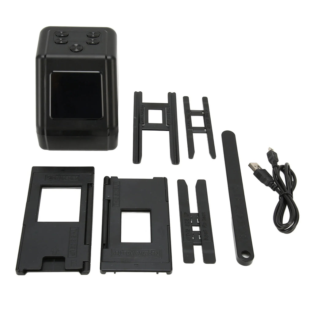 Film Slide Scanner Convert 135 126 110 Films Slides to Negatives Color Black White JPG Photos 22MP with 2.0in LCD Screen Oasis Select black