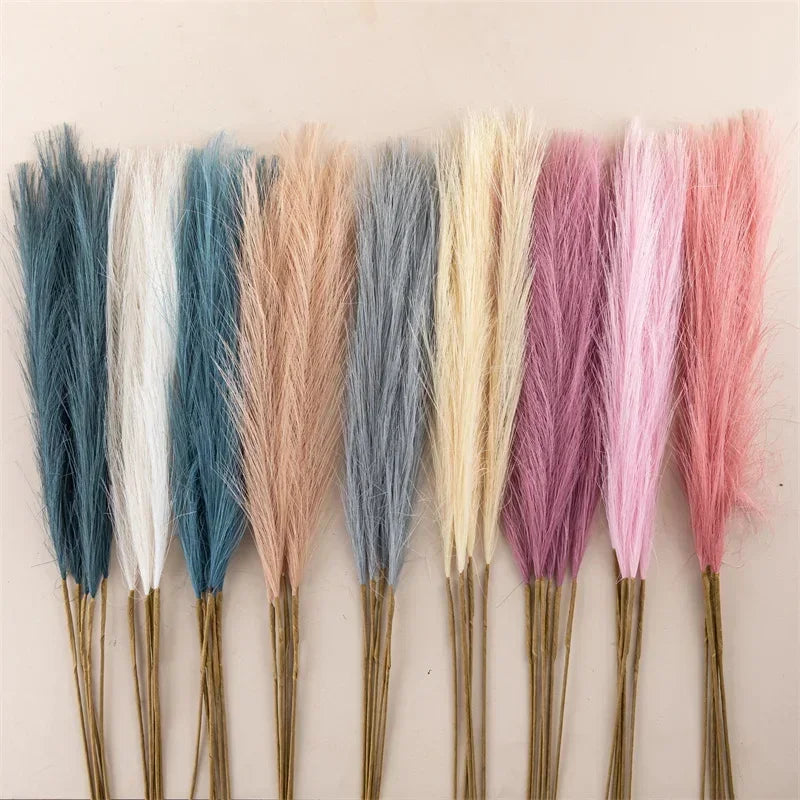 5PCS Artificial Pampas Grass Artificial Flower Home Party Table Flower Arrangement Decoration Wedding Decor Fluffy Reed Grass Oasis Select