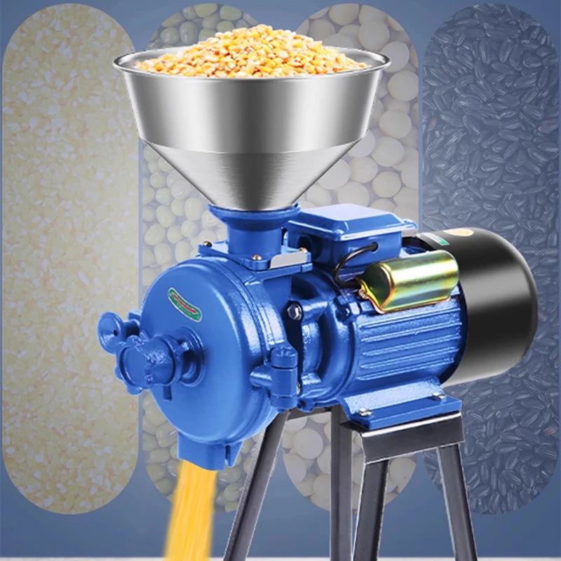 220V Grain Mill Grinder – Dry & Wet Superfine Feed Mill 3000W/4000W