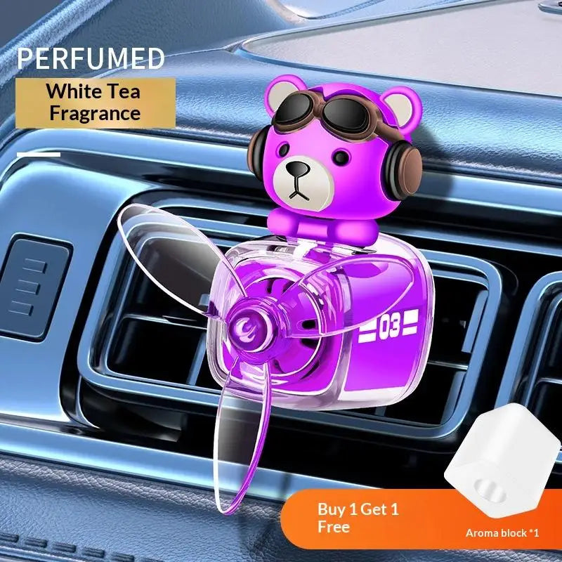Car Vent Clip Air Outlet Aromatherapy Airplane Rotatable Cartoon Glasses Dog Interior Perfume Diffuser Cologne Oasis Select B6
