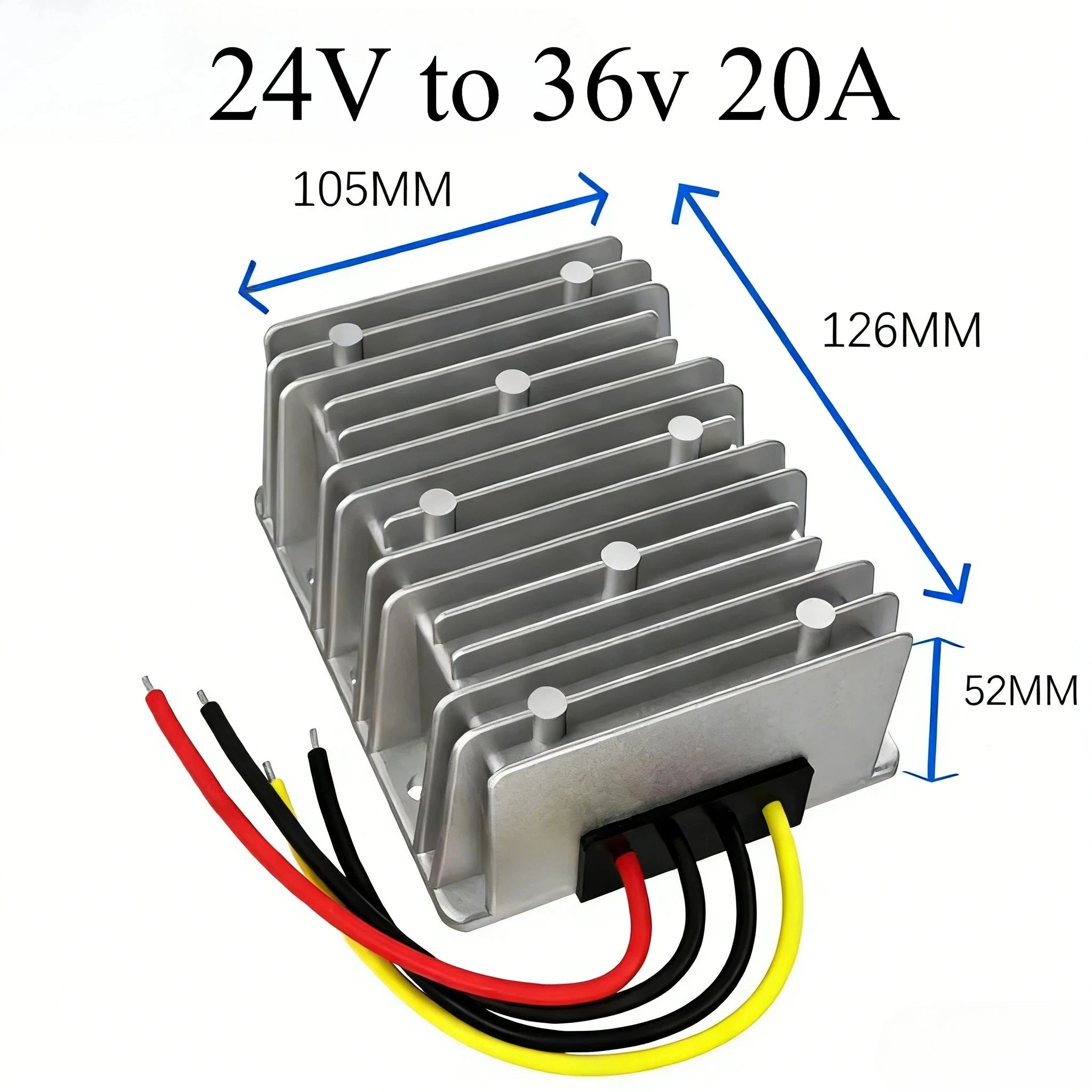 24V to 36v 5A-30A Power Supply Transformer Adapter Boost Converter DC/DC Voltage Regulator 24V-36V Booster Module Car Boat Oasis Select 24V to 36v 20A 24V 36V