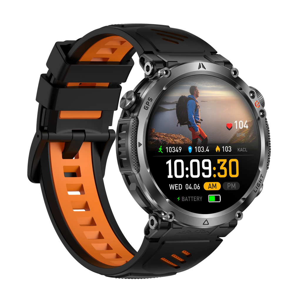 GPS Sports Smartwatch 1.7" HD Bluetooth Call Health Monitor