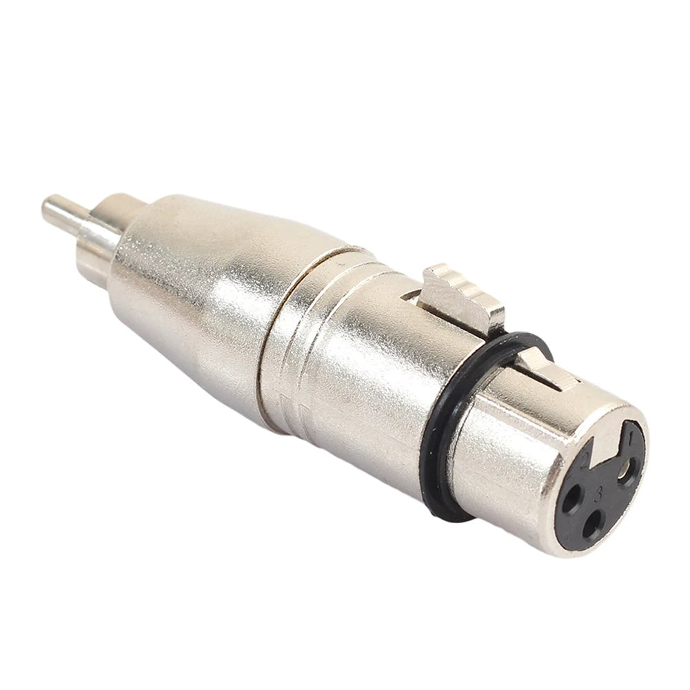 1Pc /Lot XLR Female To RCA Female Audio Adapter Connector For Microphone Speaker Zinc Alloy RCA Adapter Oasis Select RCA Male