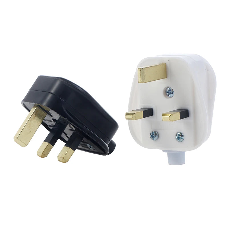 UK Type G 13A Fused 3-Pin Mains Plug – Rewirable Connector